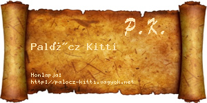 Palócz Kitti névjegykártya