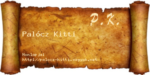 Palócz Kitti névjegykártya